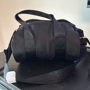 Everlane black nylon mini satchel